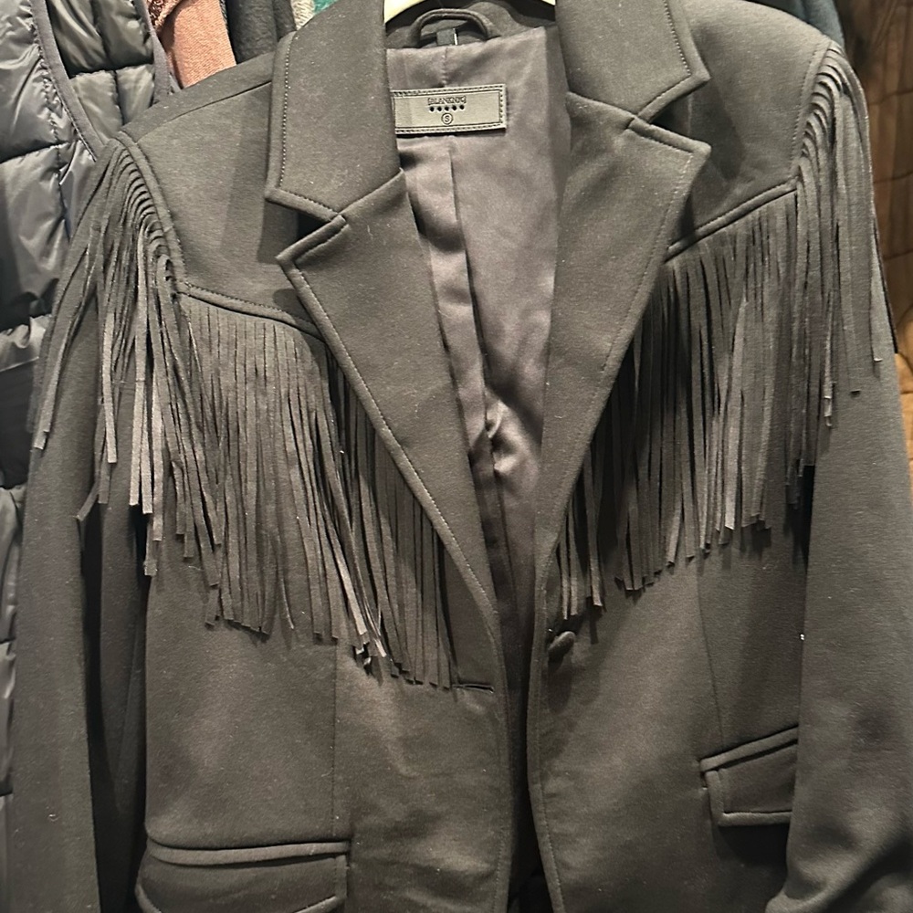 Western fringe blazer
